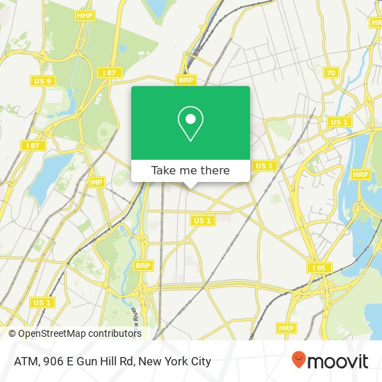 Mapa de ATM, 906 E Gun Hill Rd