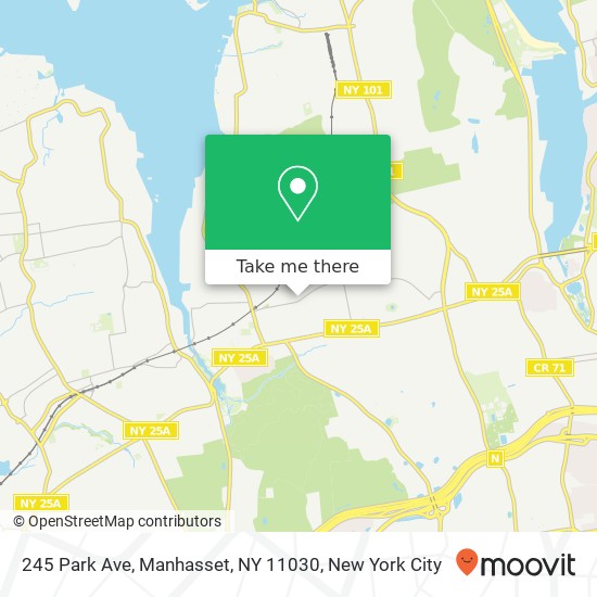 Mapa de 245 Park Ave, Manhasset, NY 11030