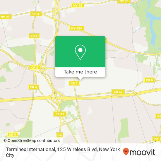 Terminex International, 125 Wireless Blvd map