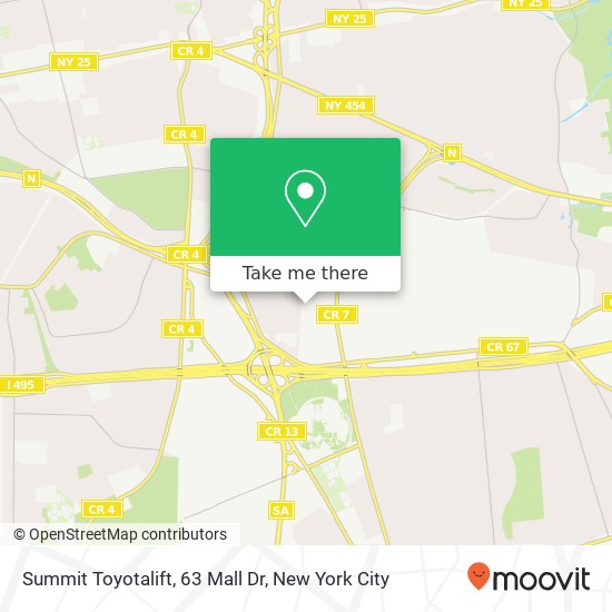 Summit Toyotalift, 63 Mall Dr map