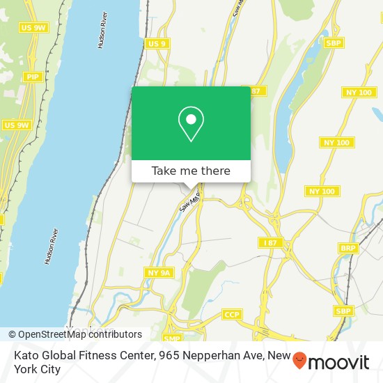 Kato Global Fitness Center, 965 Nepperhan Ave map