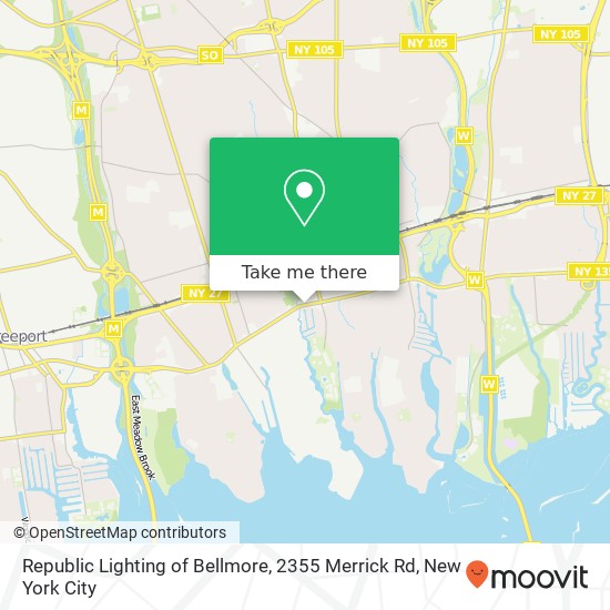 Mapa de Republic Lighting of Bellmore, 2355 Merrick Rd