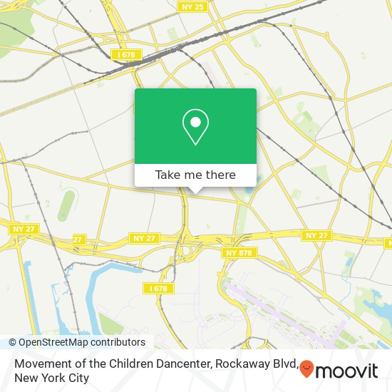 Movement of the Children Dancenter, Rockaway Blvd map