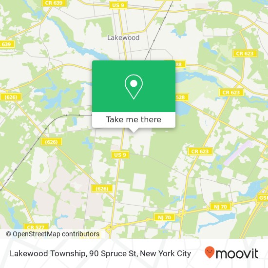 Mapa de Lakewood Township, 90 Spruce St