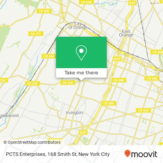 Mapa de PCTS Enterprises, 168 Smith St