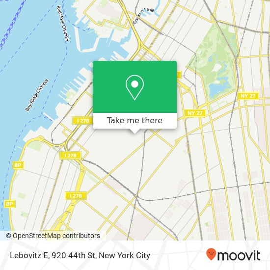 Mapa de Lebovitz E, 920 44th St
