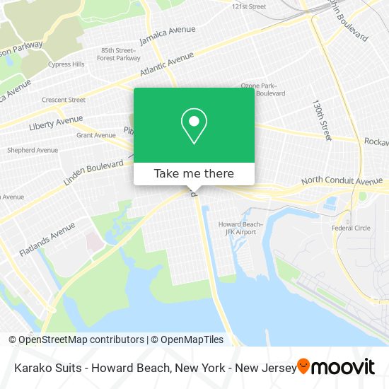 Karako Suits - Howard Beach map