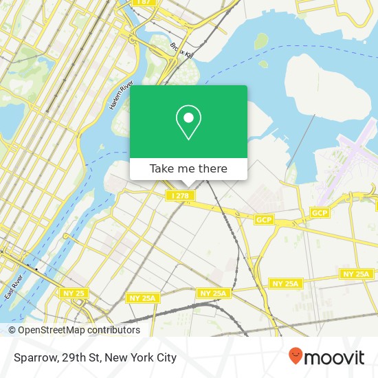 Sparrow, 29th St map