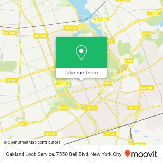 Mapa de Oakland Lock Service, 7550 Bell Blvd
