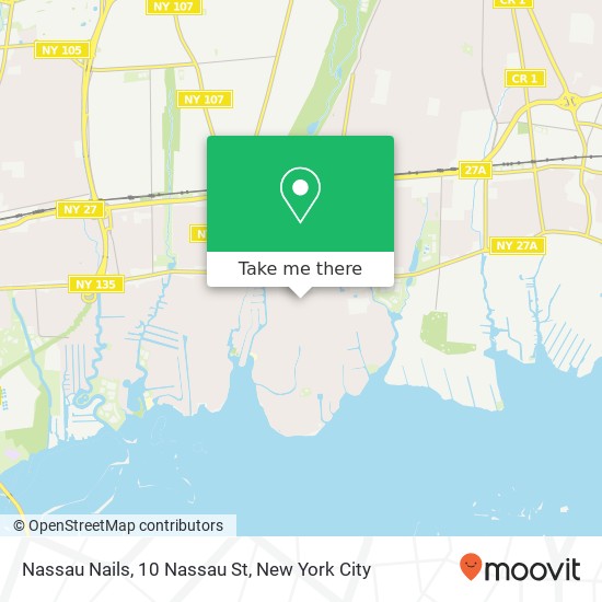 Nassau Nails, 10 Nassau St map