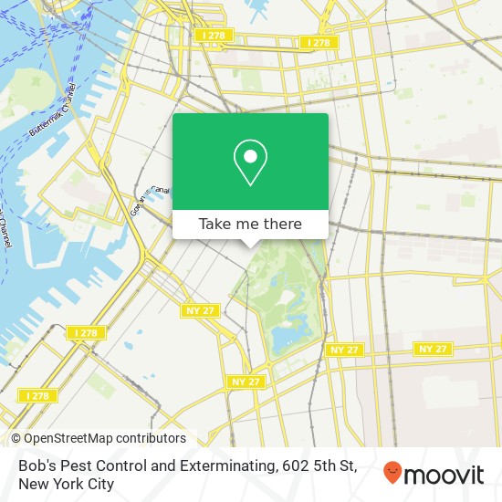 Bob's Pest Control and Exterminating, 602 5th St map