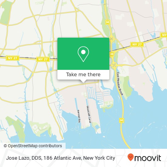 Mapa de Jose Lazo, DDS, 186 Atlantic Ave