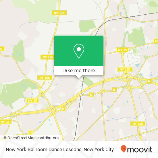 New York Ballroom Dance Lessons map