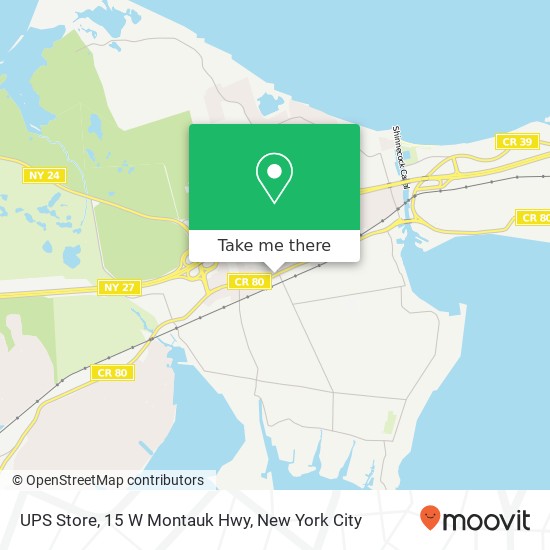 UPS Store, 15 W Montauk Hwy map