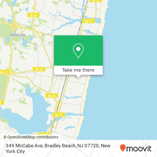 349 McCabe Ave, Bradley Beach, NJ 07720 map