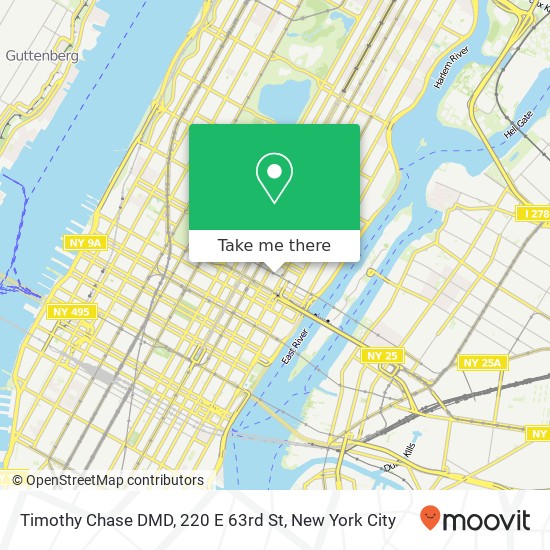 Timothy Chase DMD, 220 E 63rd St map
