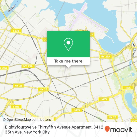 Eightyfourtwelve Thirtyfifth Avenue Apartment, 8412 35th Ave map