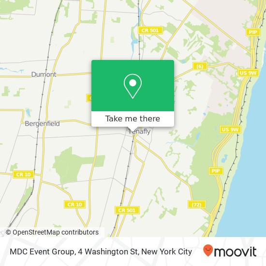 Mapa de MDC Event Group, 4 Washington St