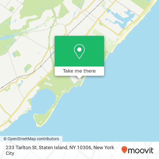 Mapa de 233 Tarlton St, Staten Island, NY 10306