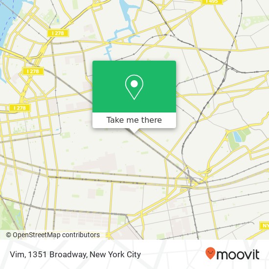 Vim, 1351 Broadway map