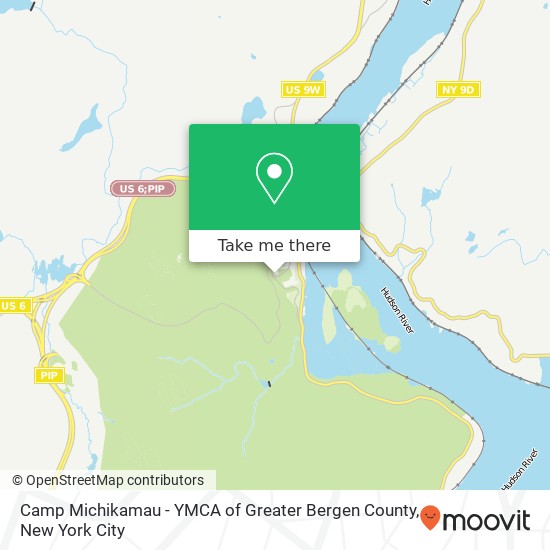 Camp Michikamau - YMCA of Greater Bergen County, 500 Seven Lakes Dr map