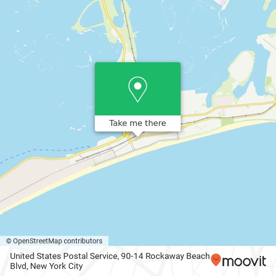 United States Postal Service, 90-14 Rockaway Beach Blvd map
