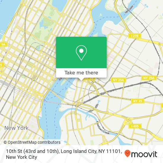 10th St (43rd and 10th), Long Island City, NY 11101 map