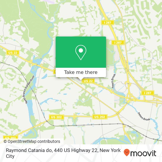 Mapa de Raymond Catania do, 440 US Highway 22
