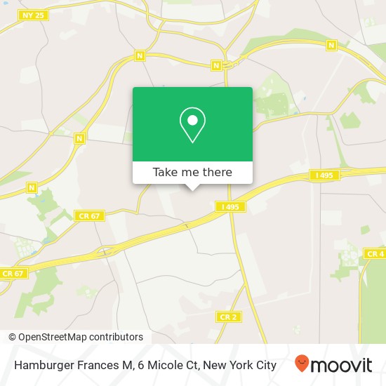 Mapa de Hamburger Frances M, 6 Micole Ct