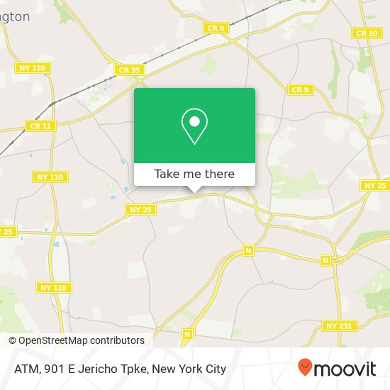 Mapa de ATM, 901 E Jericho Tpke