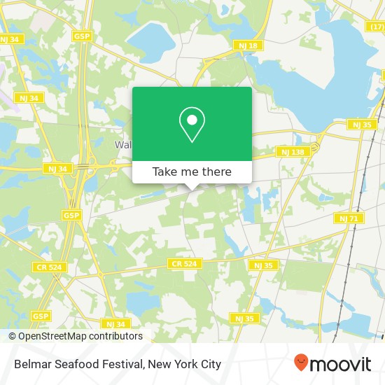 Mapa de Belmar Seafood Festival