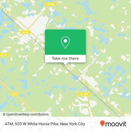 ATM, 920 W White Horse Pike map