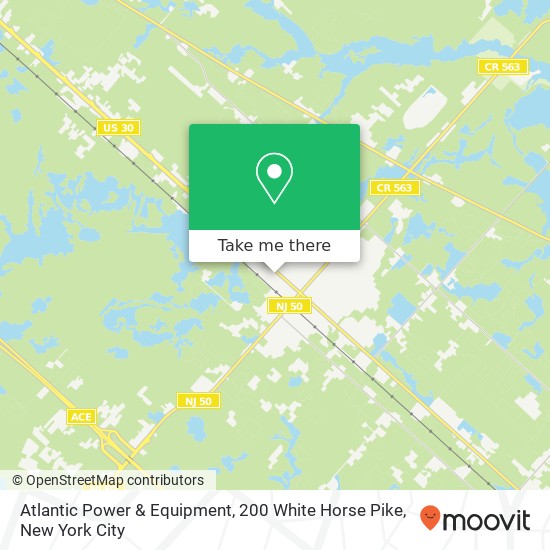 Atlantic Power & Equipment, 200 White Horse Pike map