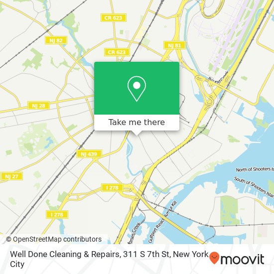 Mapa de Well Done Cleaning & Repairs, 311 S 7th St