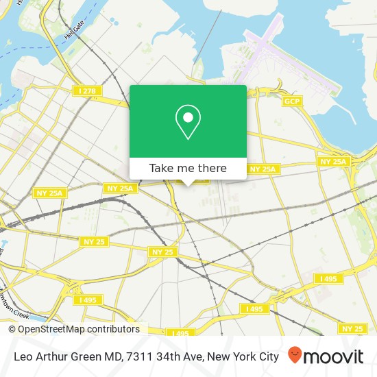 Leo Arthur Green MD, 7311 34th Ave map