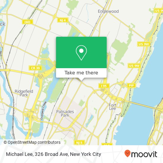 Mapa de Michael Lee, 326 Broad Ave