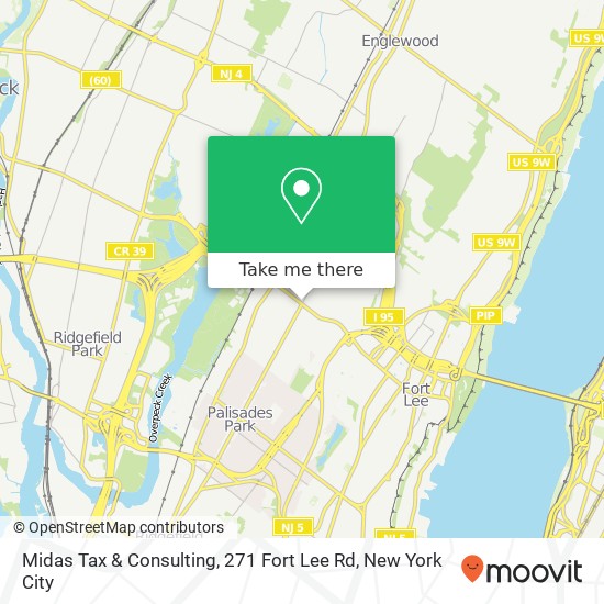 Midas Tax & Consulting, 271 Fort Lee Rd map