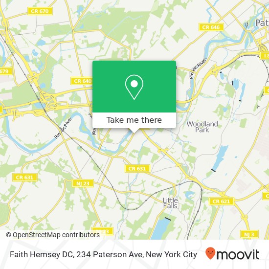 Mapa de Faith Hemsey DC, 234 Paterson Ave