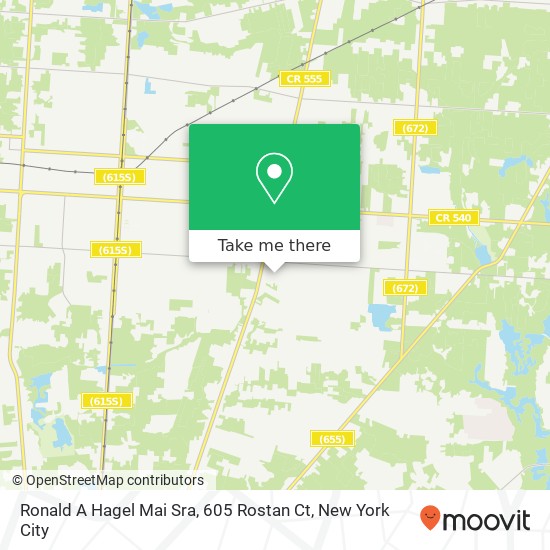 Ronald A Hagel Mai Sra, 605 Rostan Ct map