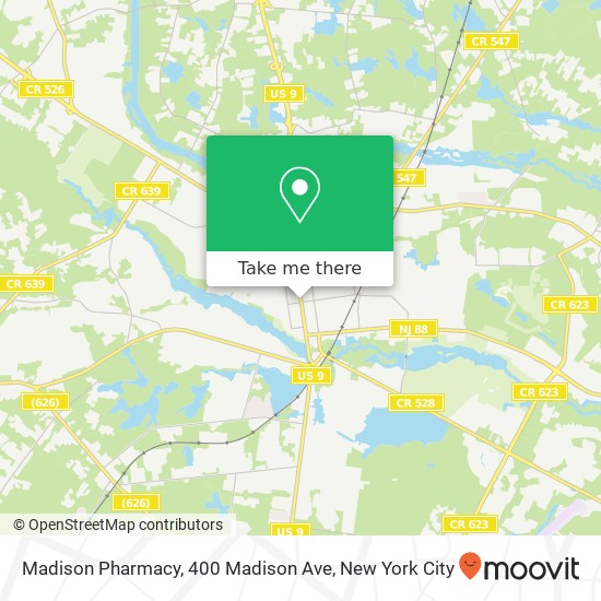 Mapa de Madison Pharmacy, 400 Madison Ave