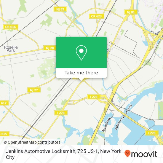 Jenkins Automotive Locksmith, 725 US-1 map