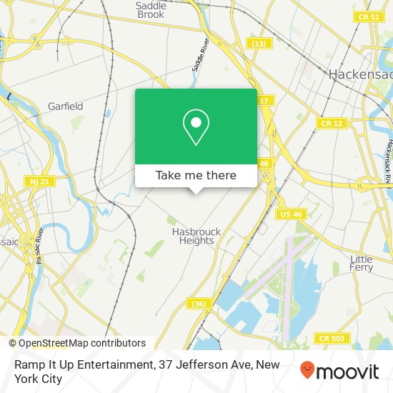 Ramp It Up Entertainment, 37 Jefferson Ave map