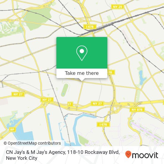 CN Jay's & M Jay's Agency, 118-10 Rockaway Blvd map