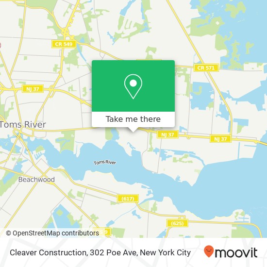 Cleaver Construction, 302 Poe Ave map