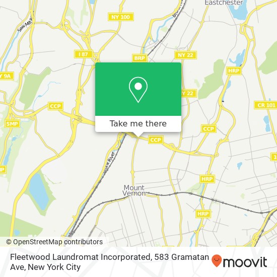 Fleetwood Laundromat Incorporated, 583 Gramatan Ave map