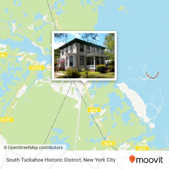 South Tuckahoe Historic District map