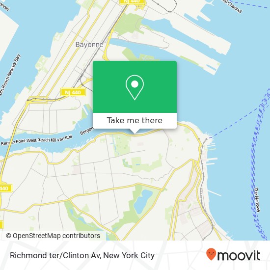 Richmond ter/Clinton Av map