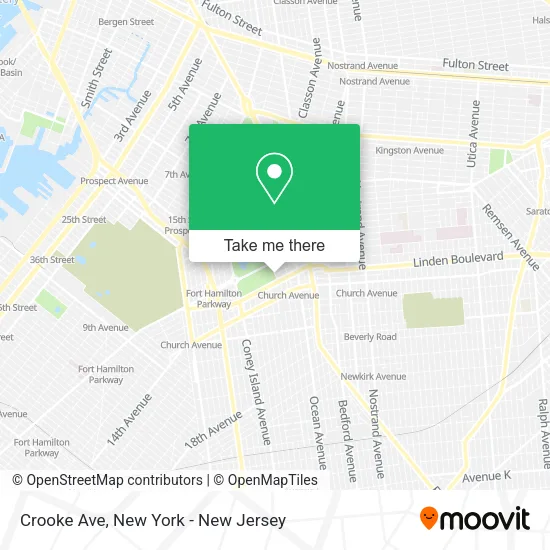Crooke Ave map