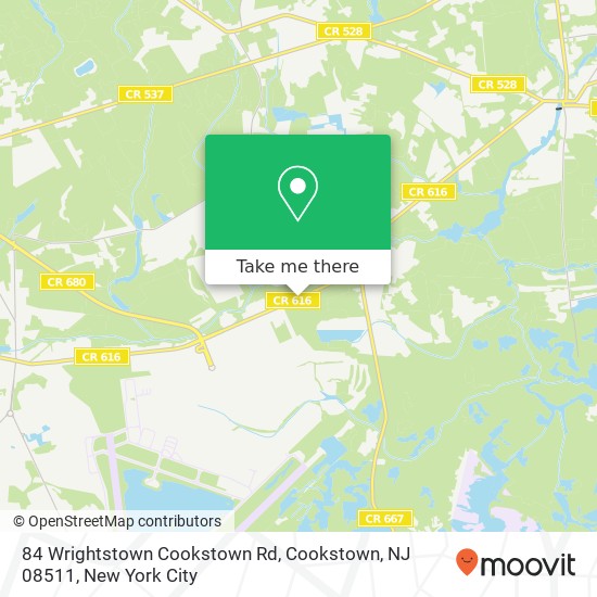 84 Wrightstown Cookstown Rd, Cookstown, NJ 08511 map