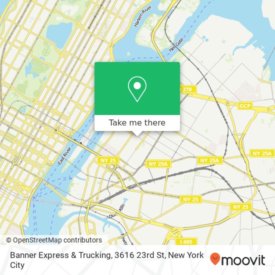 Mapa de Banner Express & Trucking, 3616 23rd St